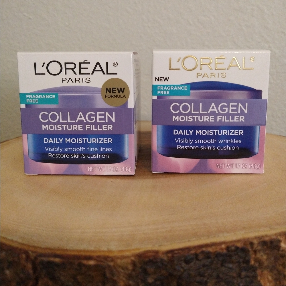 2 L'Oreal Collagen Moisturizer Filler Daily Moisturizer